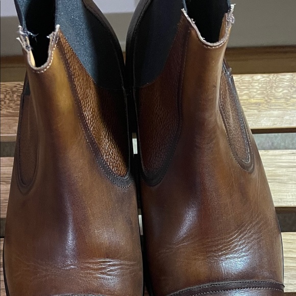 Mezlan Higgins Boots nearly new with box and dust bags Brown / Cognac Size 10 - Picture 6 of 7